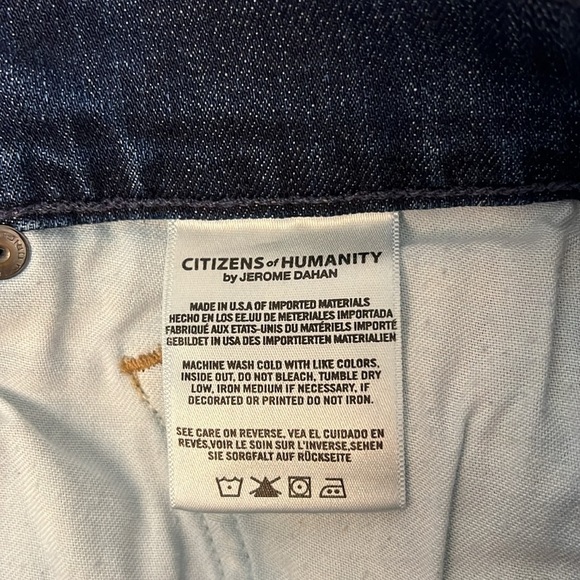 CITIZENS OF HUMANITY JEAN SHORTS SIZE 27 - Picture 12 of 16